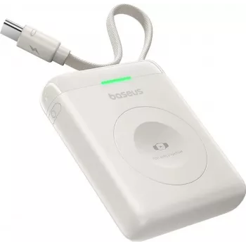 Baseus EnerFill FW11 power bank 5W per Apple Watch con cavo integrato - bianco