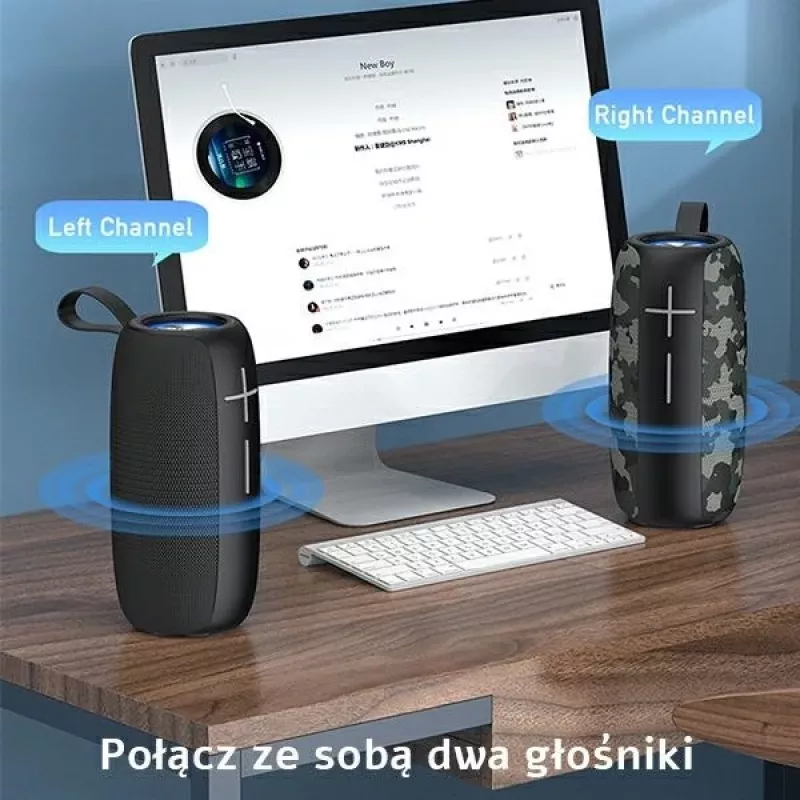 AWEI Y370 altoparlante Bluetooth portatile 20W nero