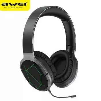 AWEI A799BL headset gaming Bluetooth con microfono, over-ear, nero