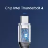 ORICO cavo Thunderbolt 4 USB-C 40 Gbit/s 8K60Hz PD 100W 2m nero