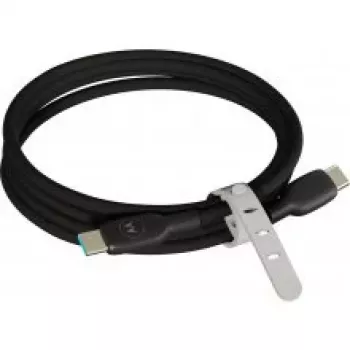 Motorola cavo in silicone USB-C a USB-C 2m 100W 5A nero