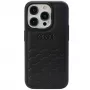 Custodia rigida in pelle sintetica Audi GT per iPhone 15 Pro (6.1 inch) - nero