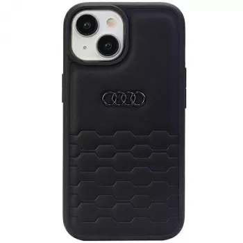 Custodia rigida in pelle sintetica Audi GT per iPhone 15 Plus / 14 Plus 6,7 inch - nero