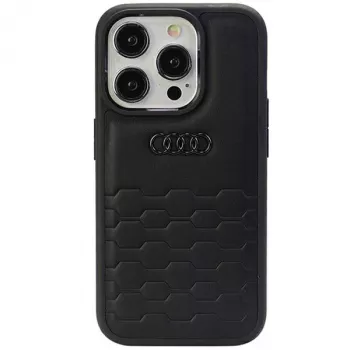 Custodia rigida in pelle sintetica Audi GT per Apple iPhone 15 Pro Max 6,7 inch nero