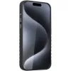 Custodia rigida in pelle vera MagSafe Audi iPhone 15 Pro Max 6.7 nero-rosso AU-TPUPCMIP15PM-R8/D3-RD