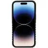 Custodia rigida in pelle vera MagSafe Audi iPhone 14 Pro Max 6.7 nero-rosso