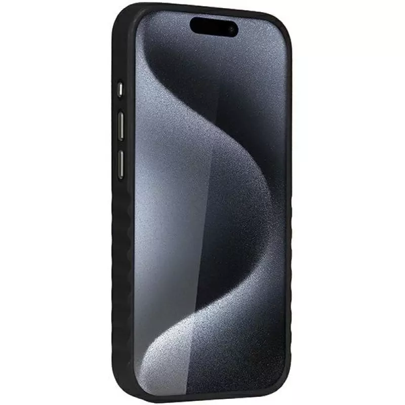 Custodia rigida MagSafe in pelle sintetica AUDI per Apple iPhone 15 Pro Max 6,7 inch - nero