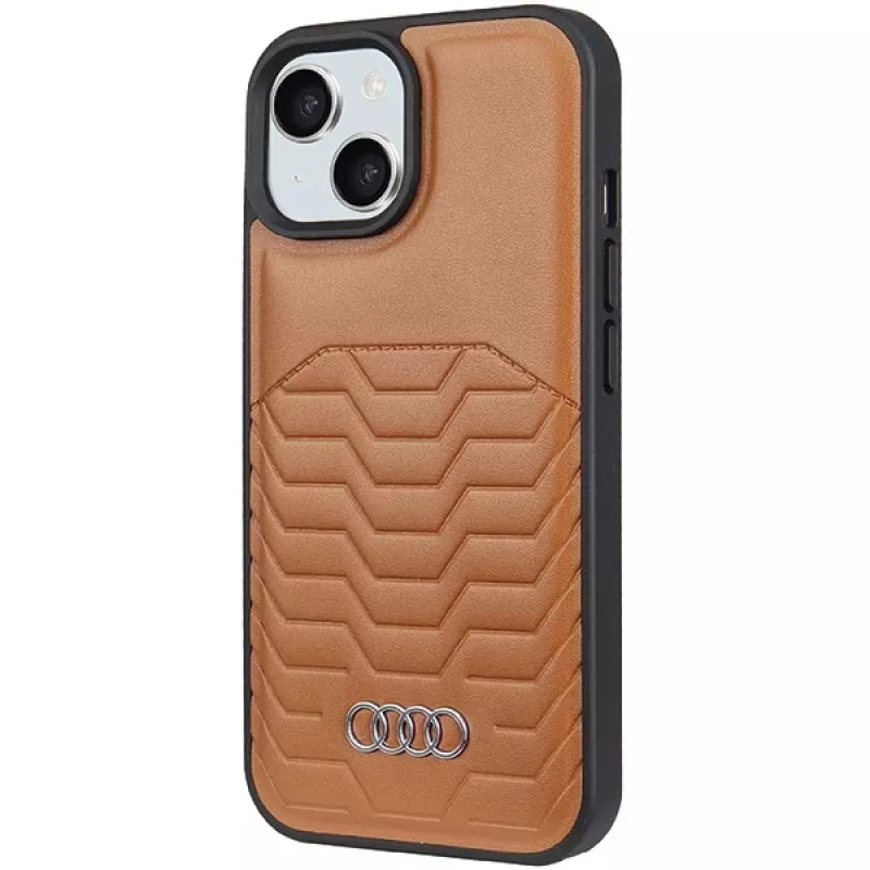 Audi Custodia rigida in similpelle MagSafe per Apple iPhone 15 Plus / 14 Plus 6,7