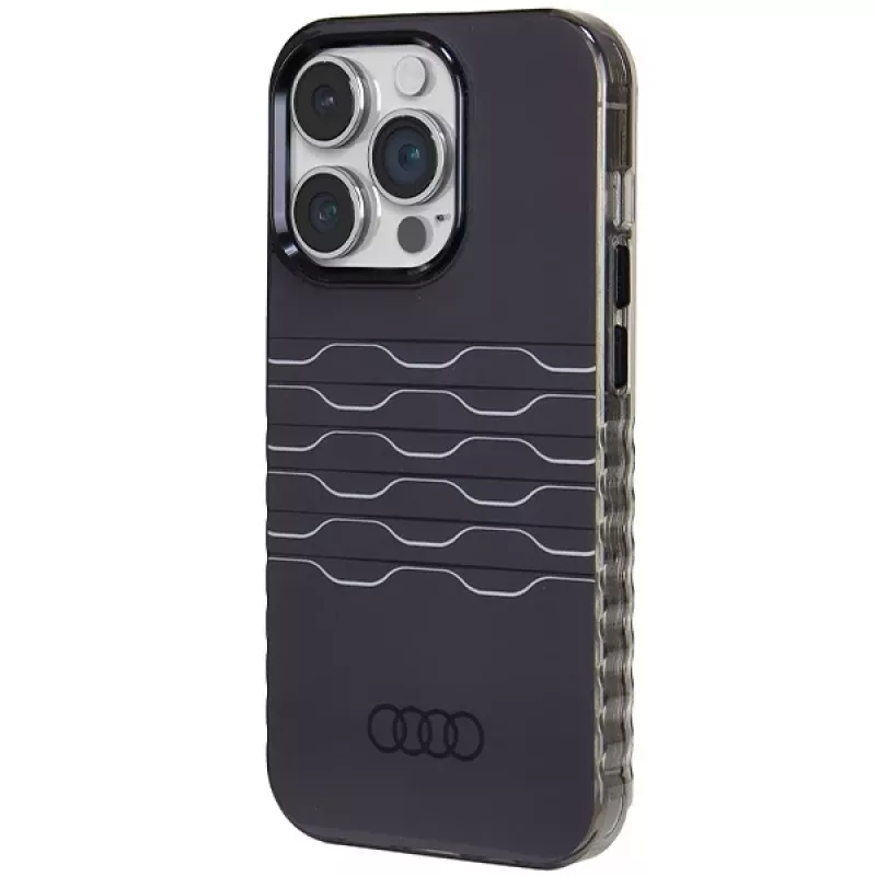 Custodia IML MagSafe AUDI per iPhone 14 Pro 6.1 nero custodia rigida AU-IMLMIP14P-A6/D3-BK