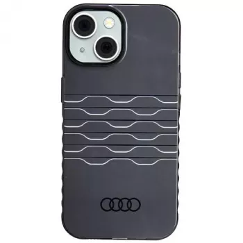 Custodia IML MagSafe Audi per iPhone 15 / 14 / 13 6.1 nero custodia rigida AU-IMLMIP15-A6/D3-BK