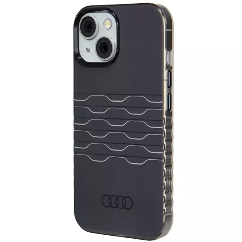 Custodia IML MagSafe Audi per iPhone 15 / 14 / 13 6.1 nero custodia rigida AU-IMLMIP15-A6/D3-BK