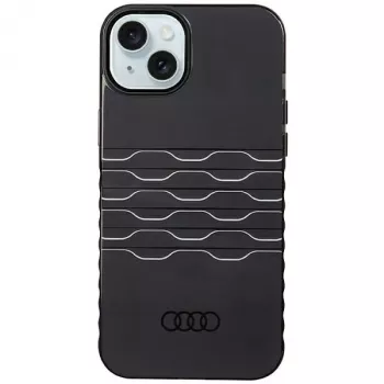 Custodia IML MagSafe Audi per iPhone 15 Plus / 14 Plus 6.7 nero custodia rigida