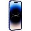 Custodia IML MagSafe Audi per iPhone 14 Pro Max 6,7 blu navy custodia rigida