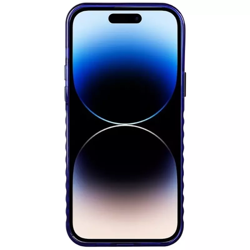 Custodia IML MagSafe Audi per iPhone 14 Pro Max 6,7 blu navy custodia rigida