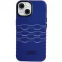 Custodia IML MagSafe Audi per iPhone 15 / 14 / 13 6.1 blu navy custodia rigida