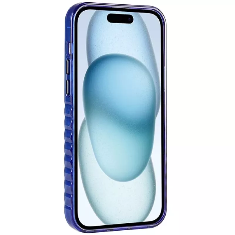 Custodia IML MagSafe Audi per iPhone 15 / 14 / 13 6.1 blu navy custodia rigida