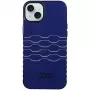 Custodia IML MagSafe Audi per iPhone 15 Plus / 14 Plus 6.7 blu navy custodia rigida