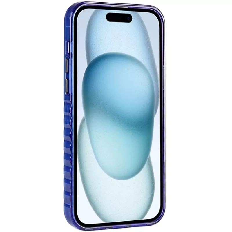 Custodia IML MagSafe Audi per iPhone 15 Plus / 14 Plus 6.7 blu navy custodia rigida