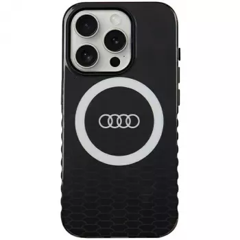 Audi Custodia rigida IML Big Logo MagSafe per iPhone 15 Pro 6,1
