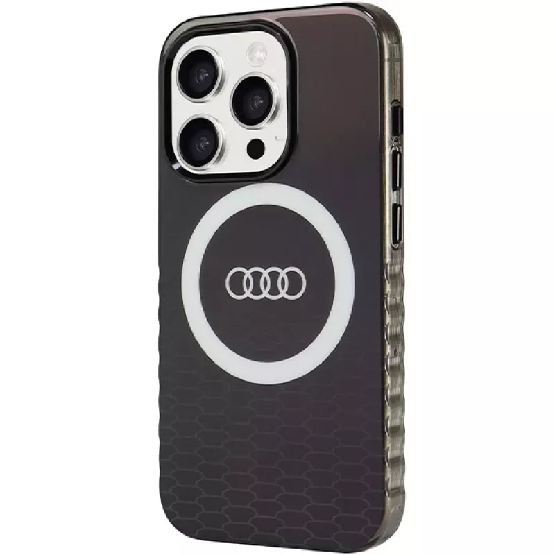 Audi Custodia rigida IML Big Logo MagSafe per iPhone 15 Pro 6,1