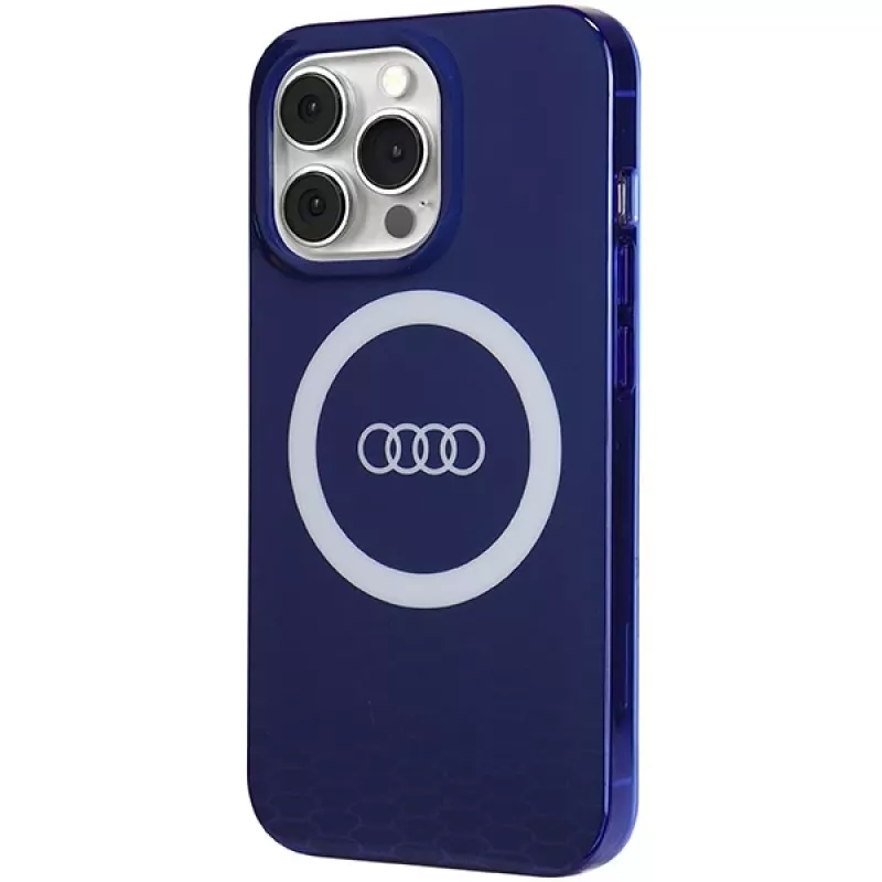 Audi IML Big Logo MagSafe Case per iPhone 13 Pro / 13 6.1 blu navy guscio rigido
