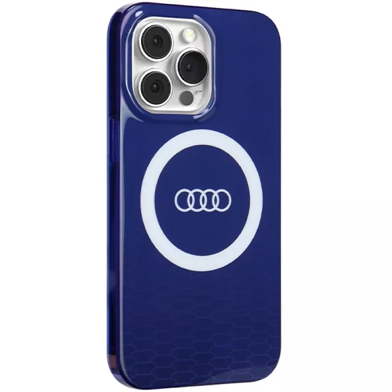Audi IML Big Logo MagSafe Case per iPhone 13 Pro / 13 6.1 blu navy guscio rigido
