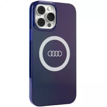 Audi IML Big Logo MagSafe Case per iPhone 13 Pro Max 6.7 blu navy guscio rigido AU-IMLMIP13PM-Q5/D2-BE