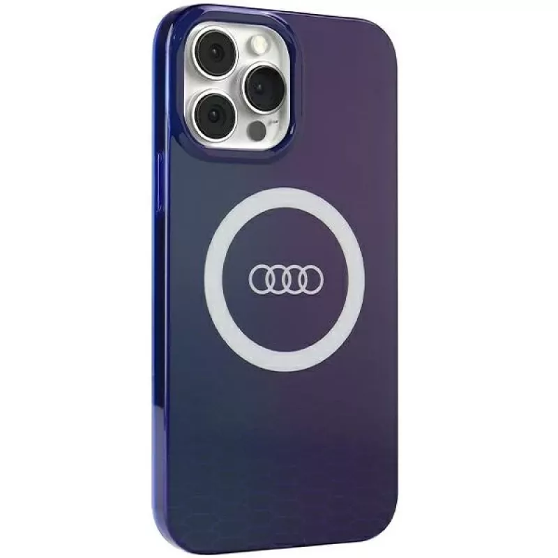 Audi IML Big Logo MagSafe Case per iPhone 13 Pro Max 6.7 blu navy guscio rigido AU-IMLMIP13PM-Q5/D2-BE