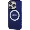Audi IML Big Logo MagSafe Case per iPhone 14 Pro 6.1 blu navy guscio rigido AU-IMLMIP14P-Q5/D2-BE