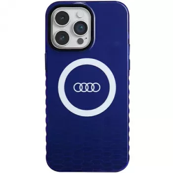 Audi IML Big Logo MagSafe Case per iPhone 14 Pro Max 6,7 blu navy guscio rigido