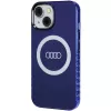 Audi IML Big Logo MagSafe Case per iPhone 15 / 14 / 13 6.1 blu navy guscio rigido