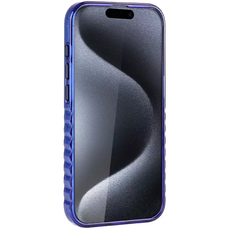 Audi IML Big Logo MagSafe Case per iPhone 15 Pro 6.1 blu navy guscio rigido