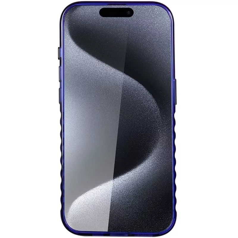 Audi IML Big Logo MagSafe Case per iPhone 15 Pro 6.1 blu navy guscio rigido