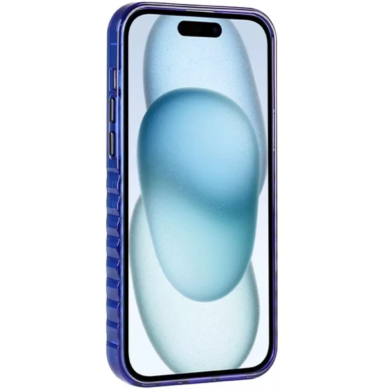 Audi IML Big Logo MagSafe Case per iPhone 15 Plus / 14 Plus 6.7, blu navy guscio rigido