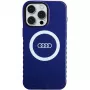 Audi IML Big Logo MagSafe Case per iPhone 15 Pro Max 6,7 blu navy guscio rigido AU-IMLMIP15PM-Q5/D2-BE