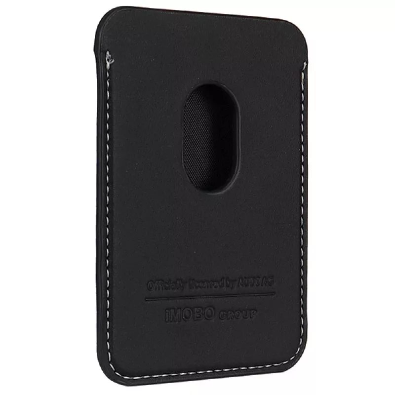 Audi portafoglio in pelle sintetica con vano carte nero MagSafe AU-MSCH-Q3/D1-BK