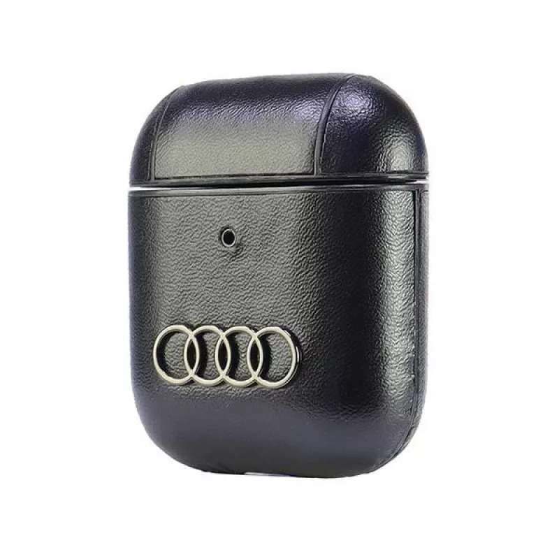 Audi pelle Big Logo custodia AirPods 1/2 nero AU-AP-GT/D3-BK