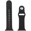 Cinturino per orologio in silicone Audi Sport Red Logo per Apple Watch 44/45/46/49mm nero