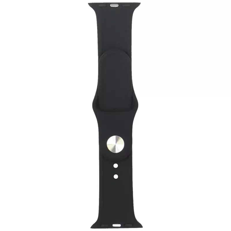 Cinturino per orologio in silicone Audi Sport Red Logo per Apple Watch 40/41/42mm nero