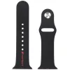 Cinturino per orologio in silicone Audi Sport Red Logo per Apple Watch 40/41/42mm nero