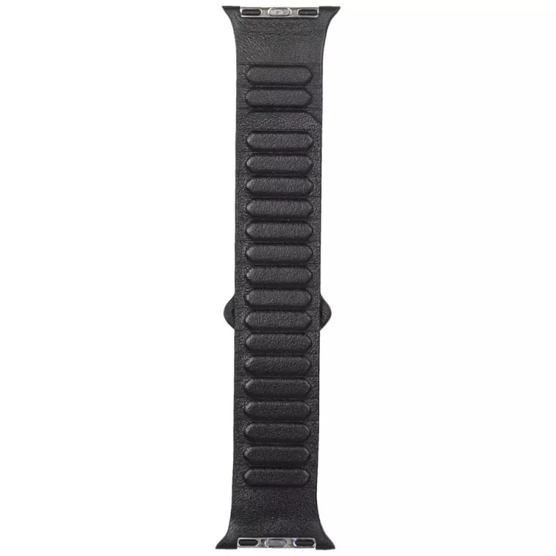 Cinturino con anello magnetico in pelle genuina Audi Logo per Apple Watch 40/41/42mm nero