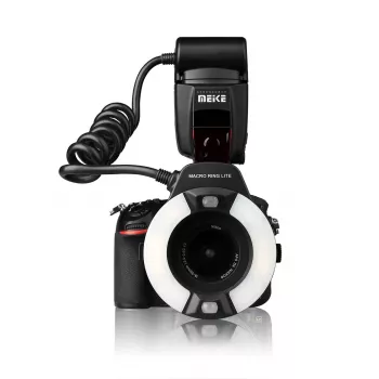 Flash anulare macro Meike MK-14EXT-N per fotocamere Nikon DSLR