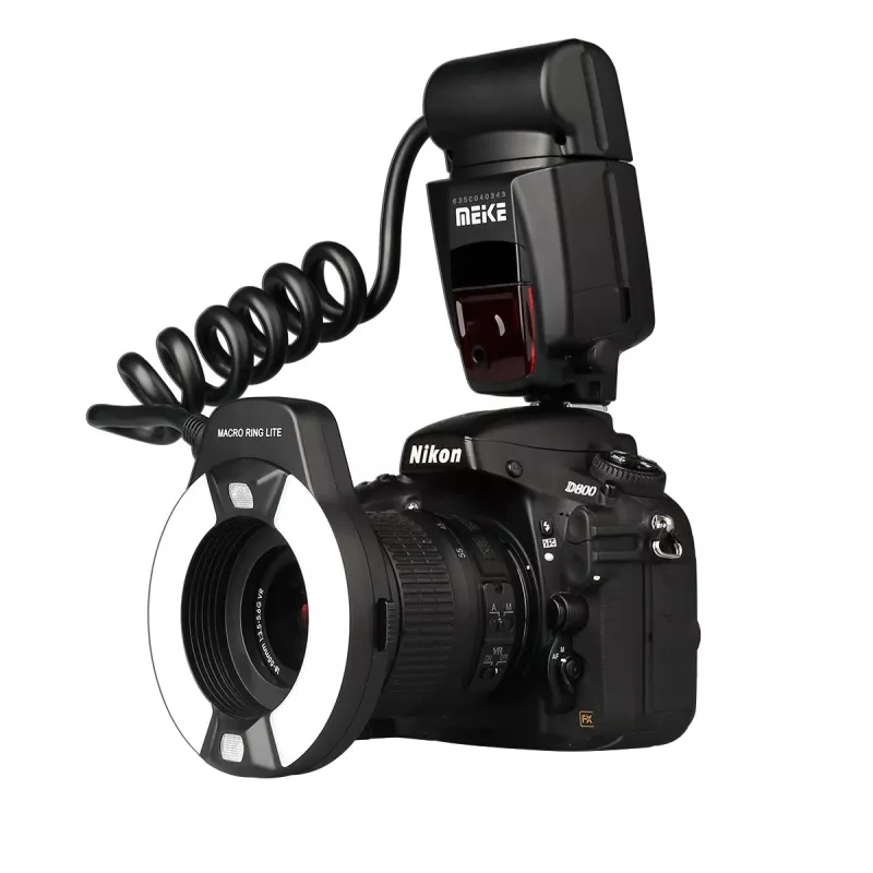 Flash anulare macro Meike MK-14EXT-C per Canon E-TTL/E-TTL II