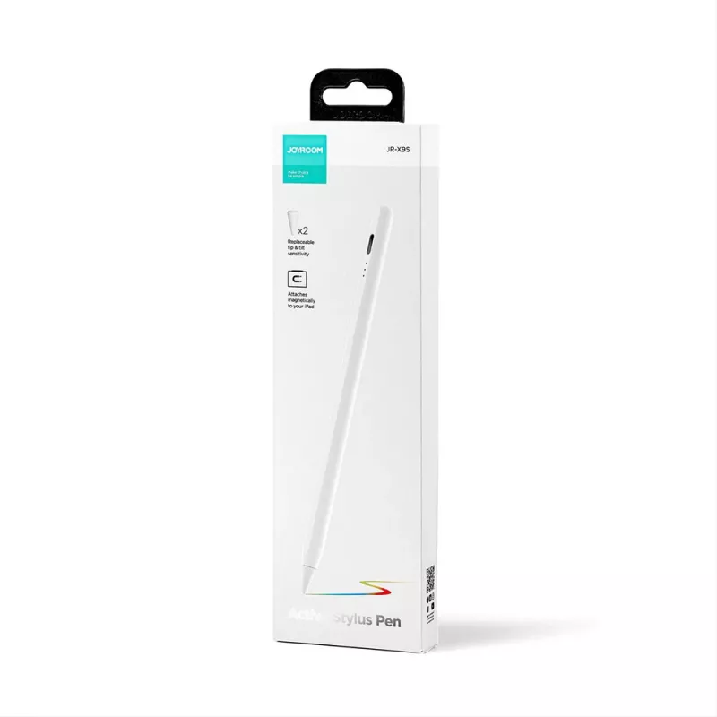 Stylus pen attivo JOYROOM JR-X9S con 2 punte intercambiabili - bianco