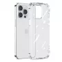 Custodia rugged Joyroom Defender Series per Apple iPhone 14 Plus, trasparente, con kickstand e gancio per lanyard (JR-14H3)