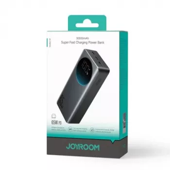 Power bank Joyroom JR-PBF05 Pro 30000mAh 65W con display digitale 2x USB-C 1x USB-A - nero