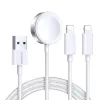 Cavo di ricarica magnetico 3-in-1 Joyroom S-IW007 USB-A a Lightning/USB-C/Micro USB 1.2m bianco