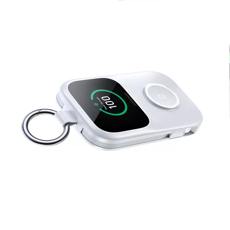 Power bank con caricabatterie wireless per smartwatch Joyroom JR-W19 5000 mAh bianco