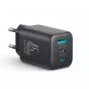 Caricabatterie da parete Joyroom JR-TO1 GaN 45W USB-C Lightning USB-A - nero