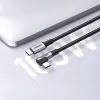 UGREEN Cavo angolare USB-C a USB-C US334 5A PD 100W 2m nero